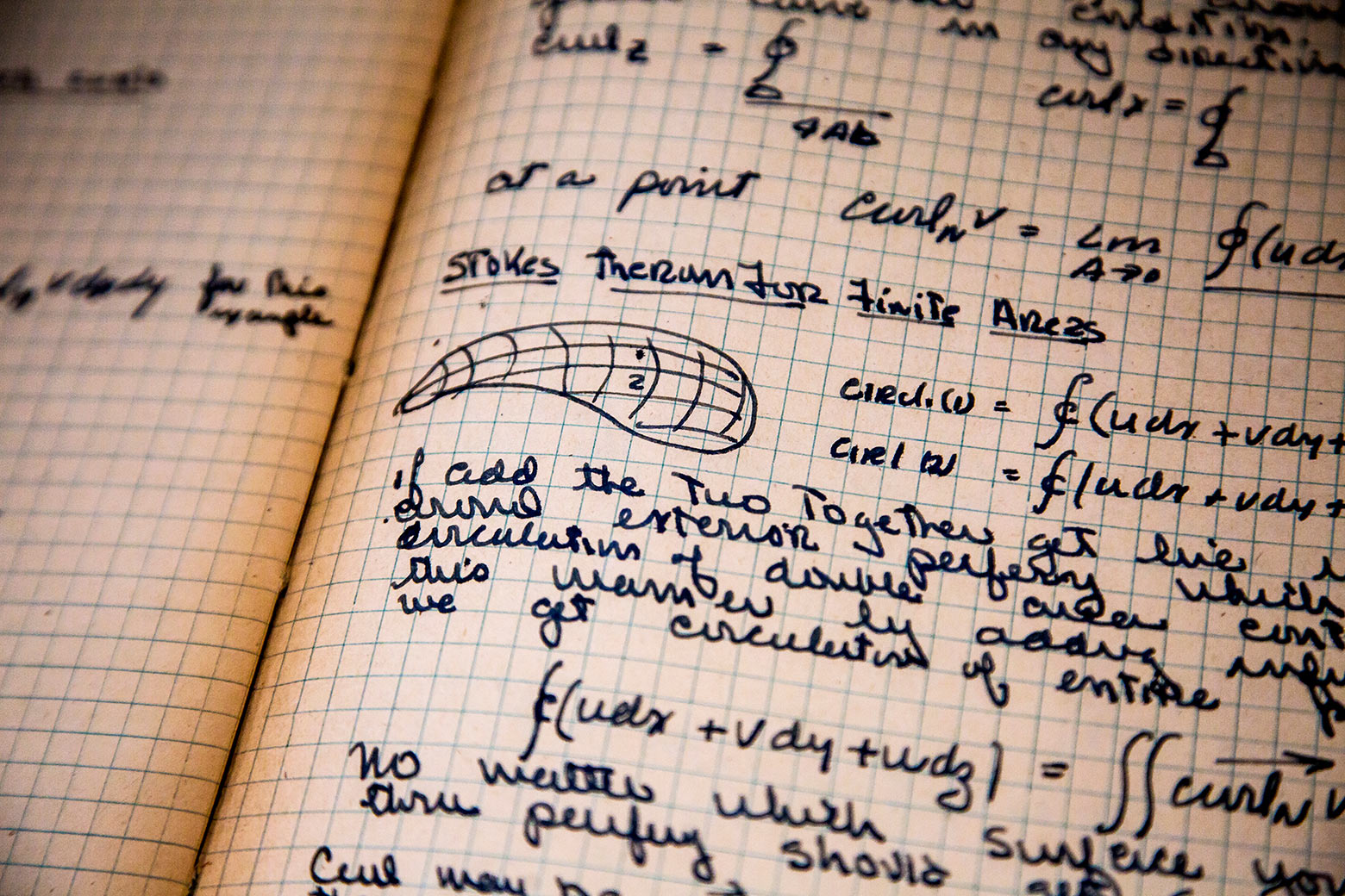 Dr. Beyster’s notebook, on display at the U-M Nuclear Engineering Building