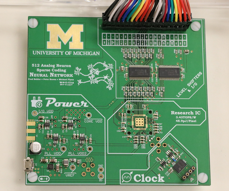A circuit-board for a nueral network