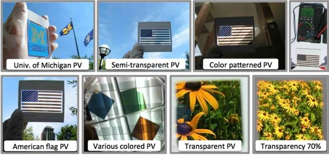 colored solar cells