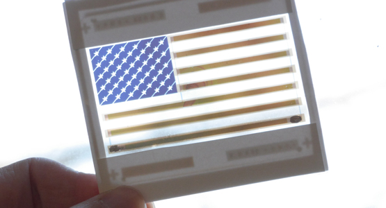 solar cell united states flag