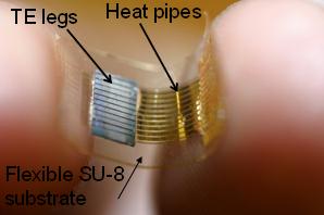 Fabricated micro thermoelectric generator