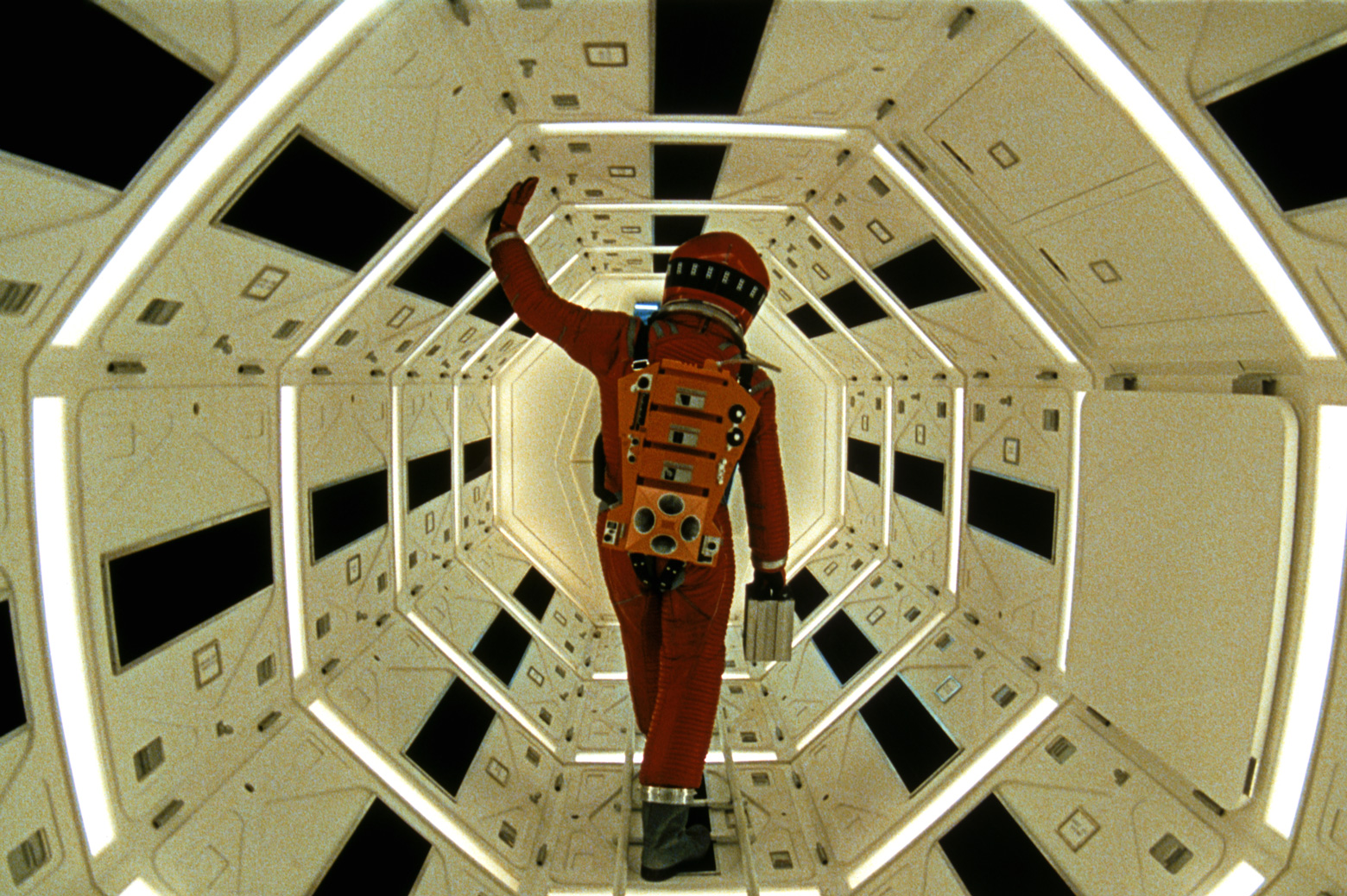 A screen capture from the film 2001: A Space Odyssey