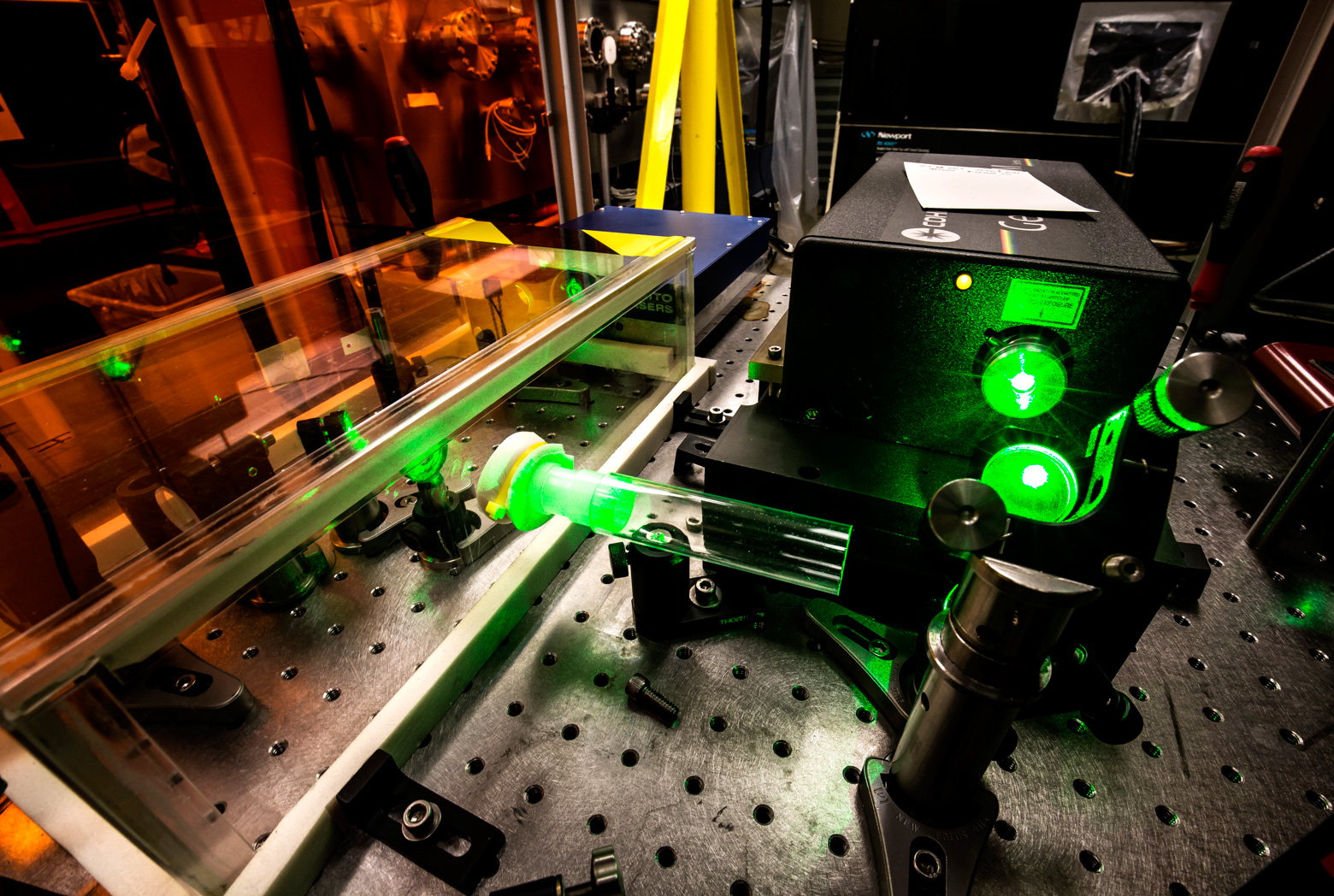 The HERCULES laser in the lab