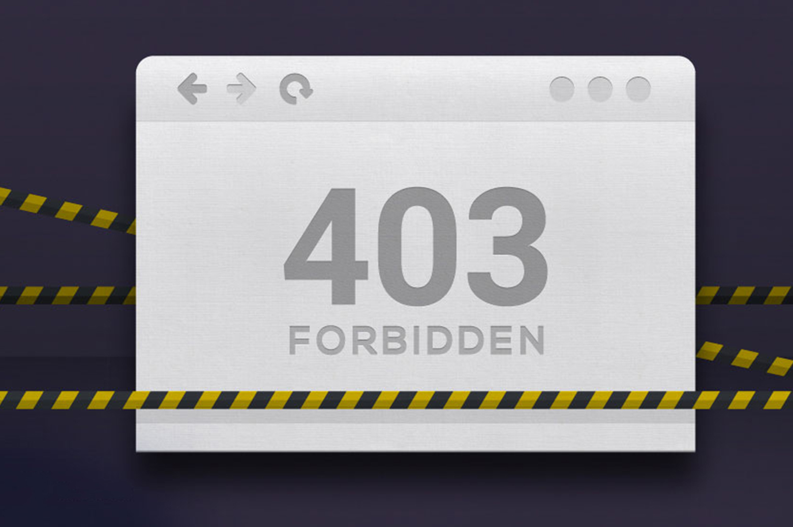 403 error message