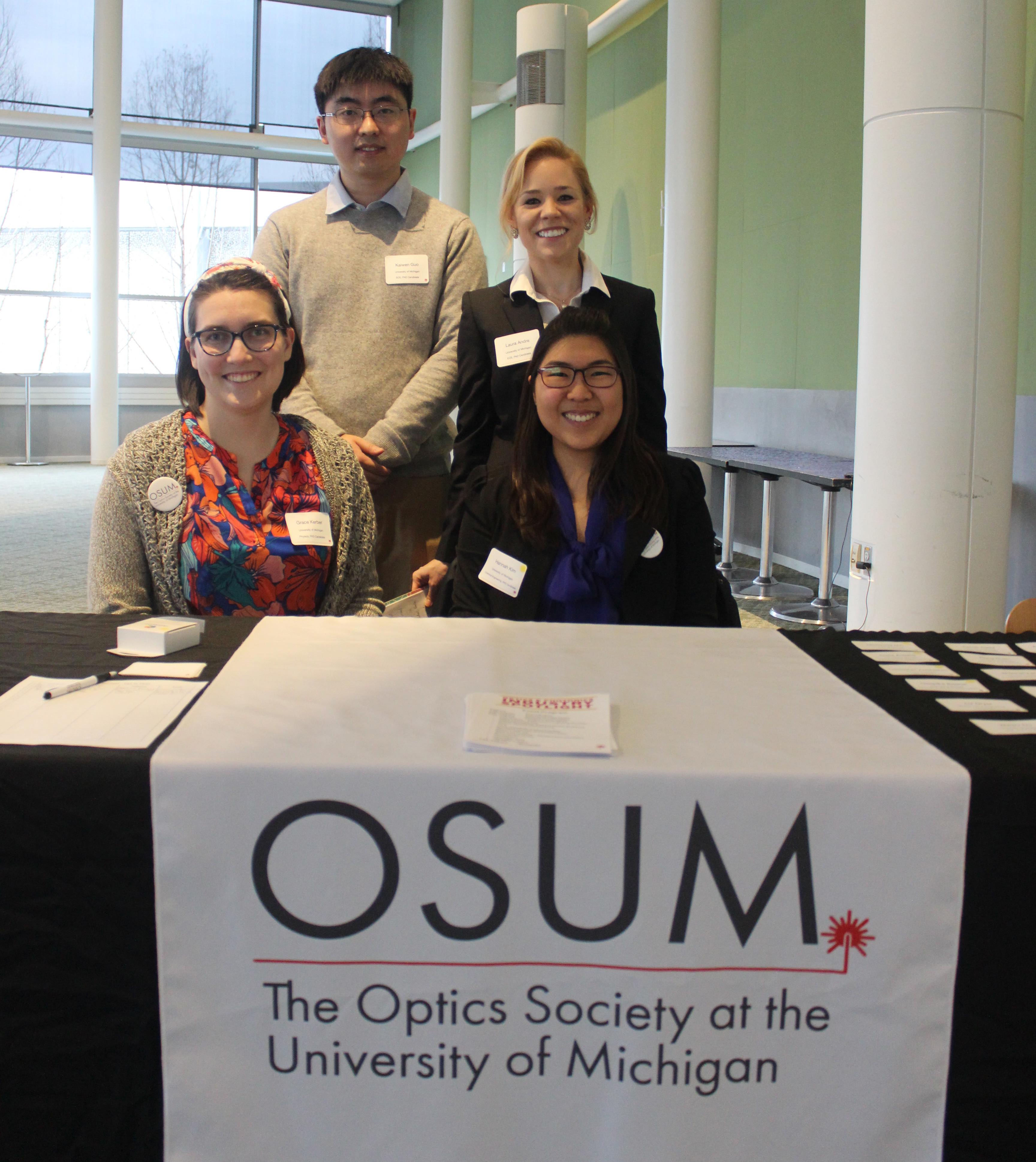 Members of the Optics Society at U-M.