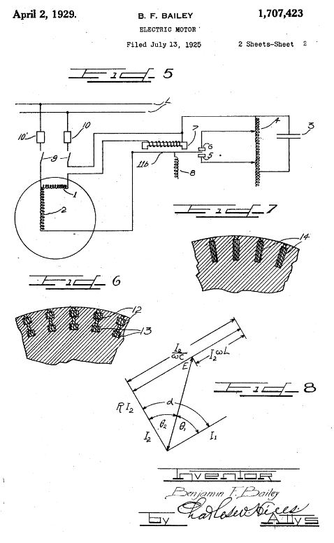 Benjamin Bailey's patent #1,707,423