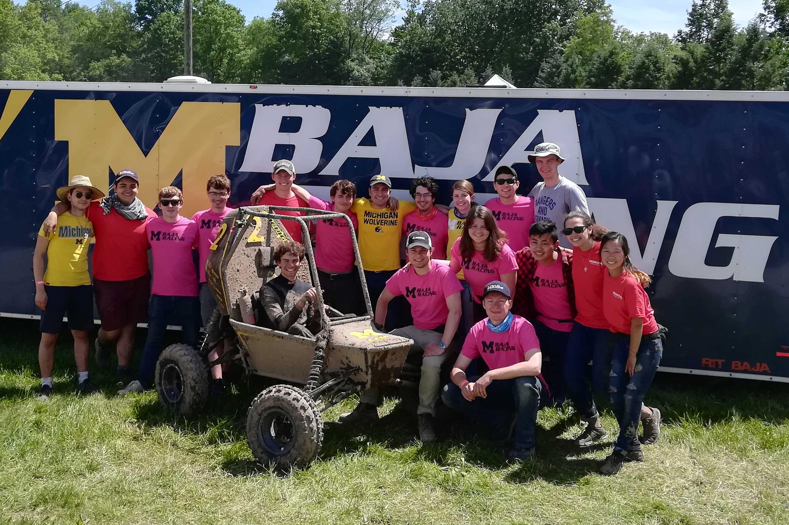Michigan Baja Racing Team and Car