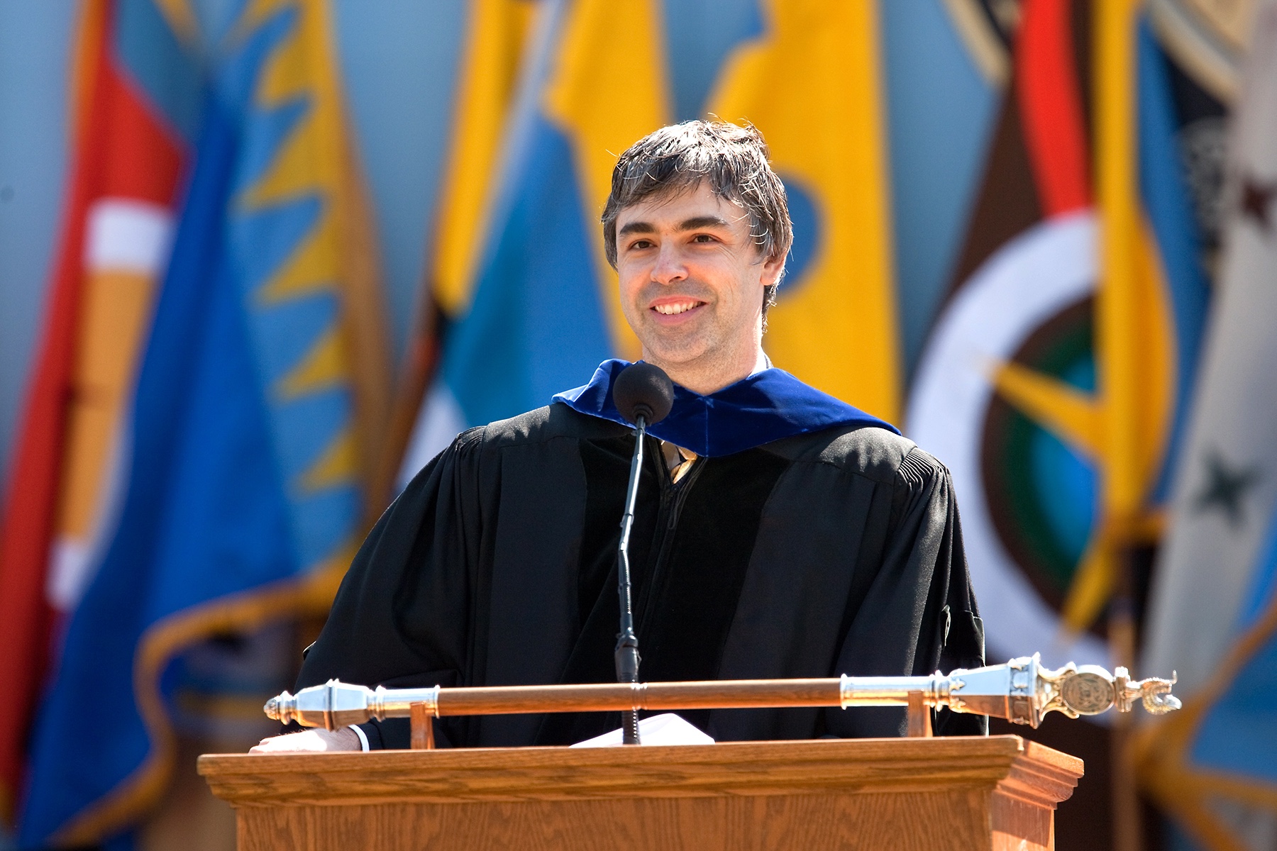 Larry Page delivers commencement address