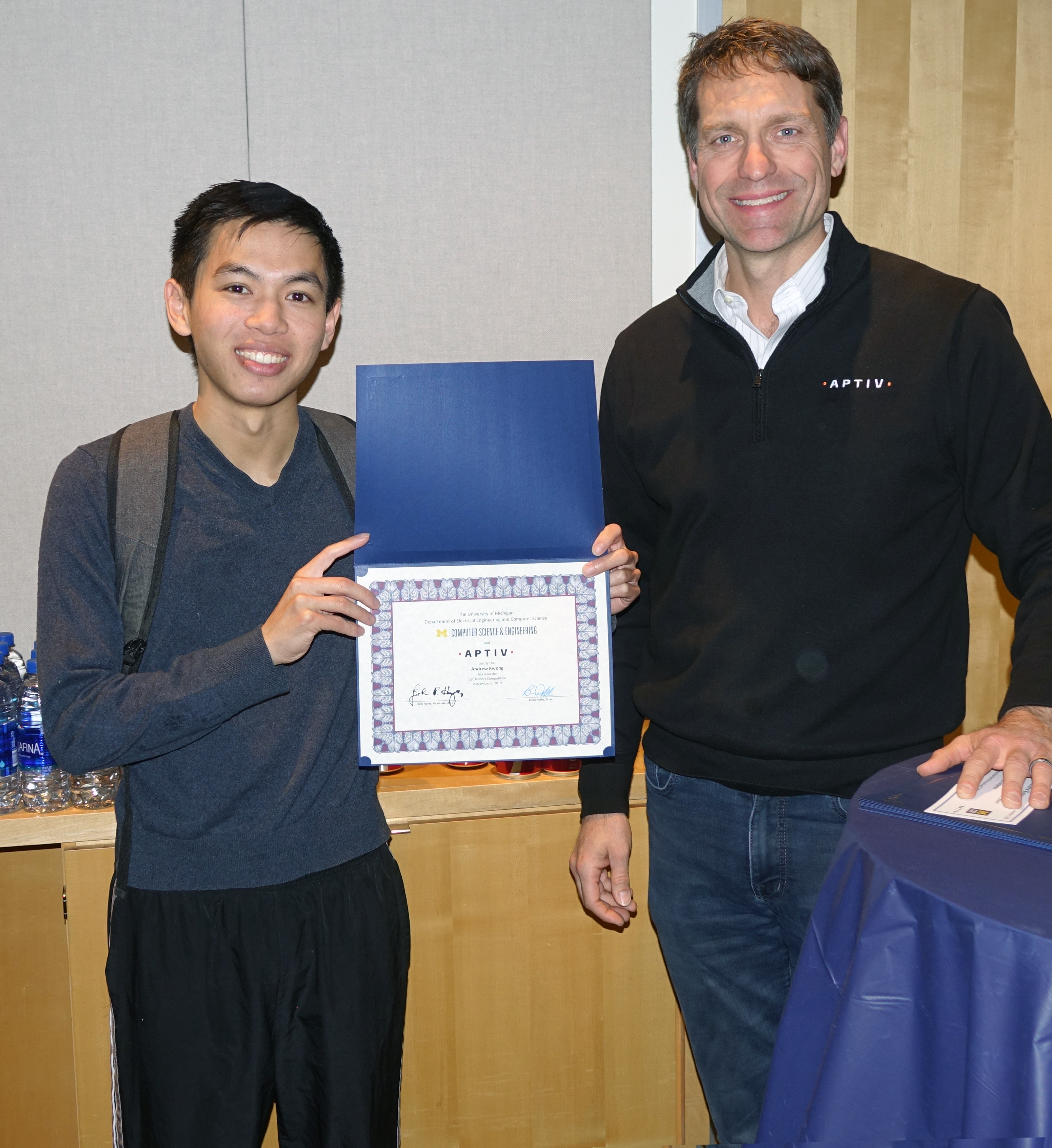 Photo of Andrew Kwong and Ben Hoffman