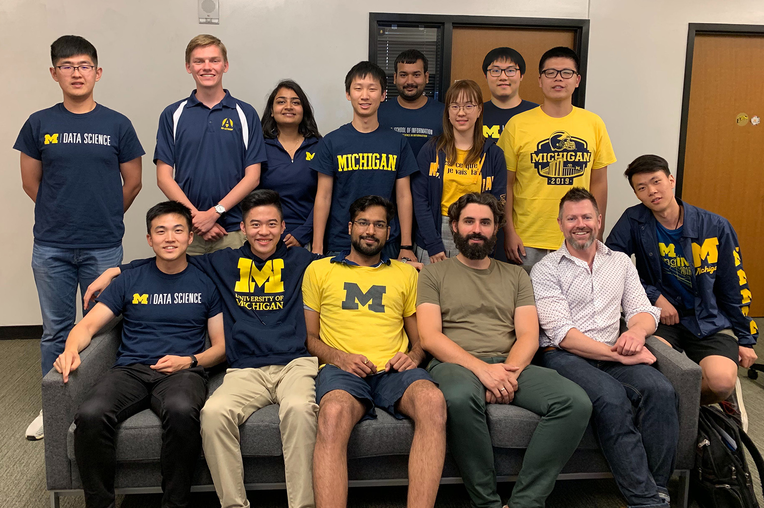 Group photo of the Amazon Socialbot Grand Challenge team from Michigan