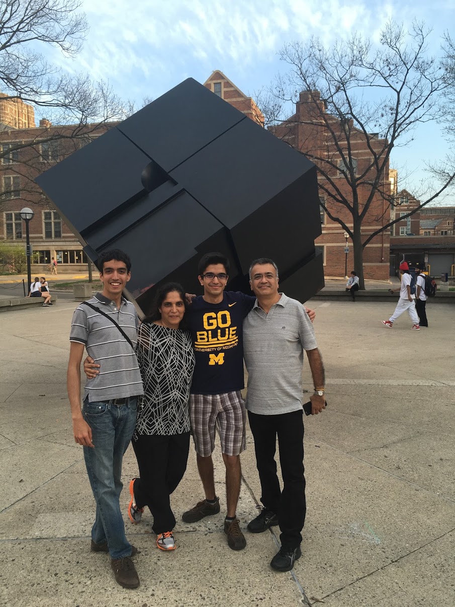 Tarun with family at the MCube
