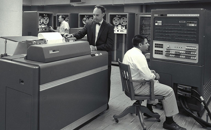 Arden and Geller in Computing Center