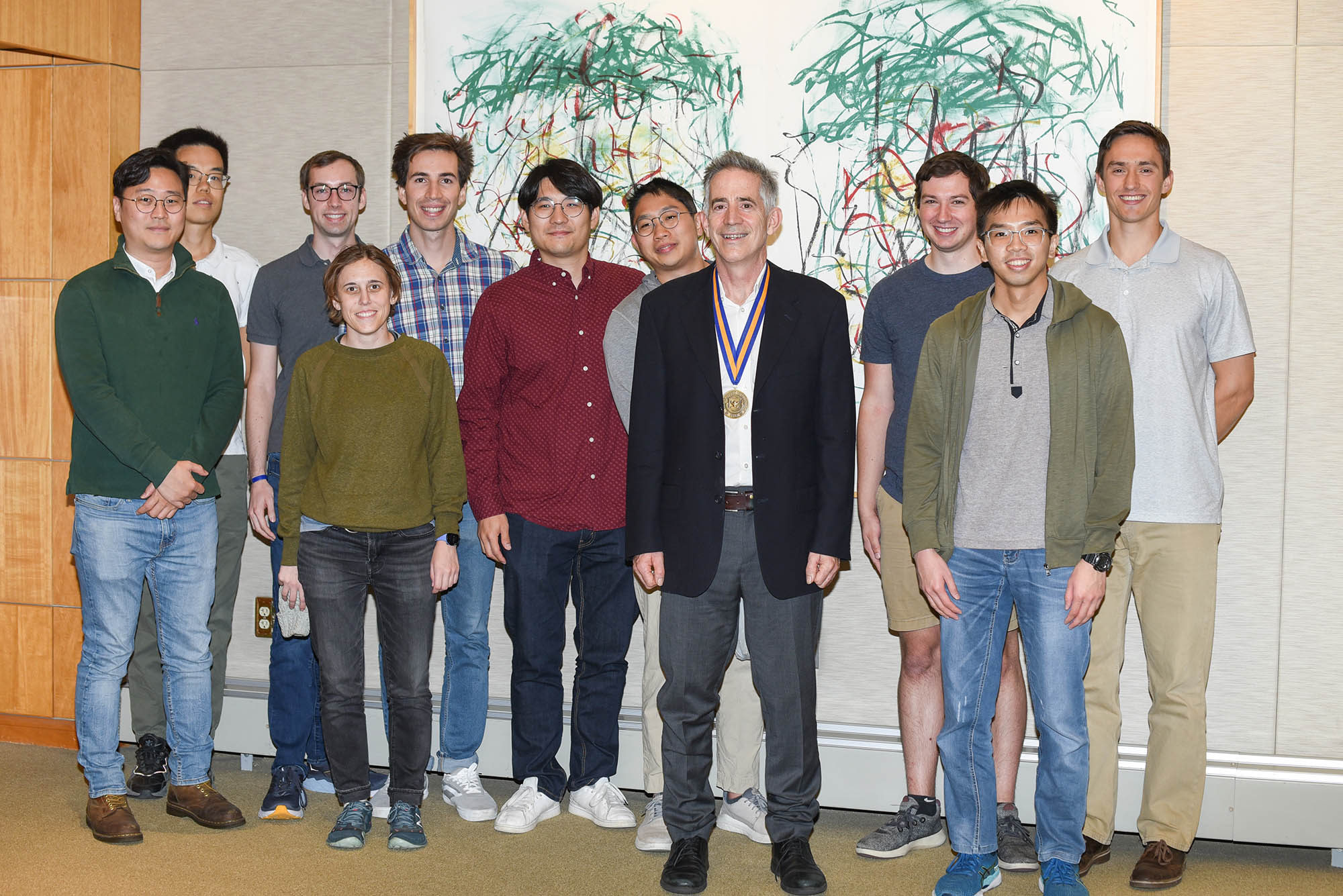 Mike Flynn with his research group