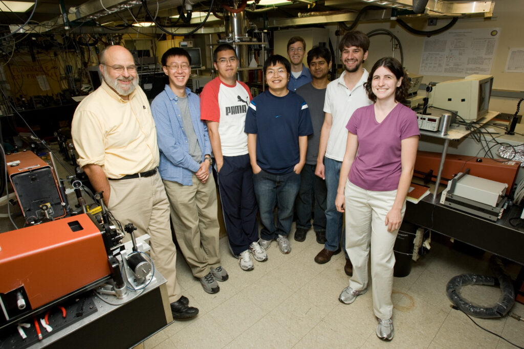 Duncan Steel and members of his research group