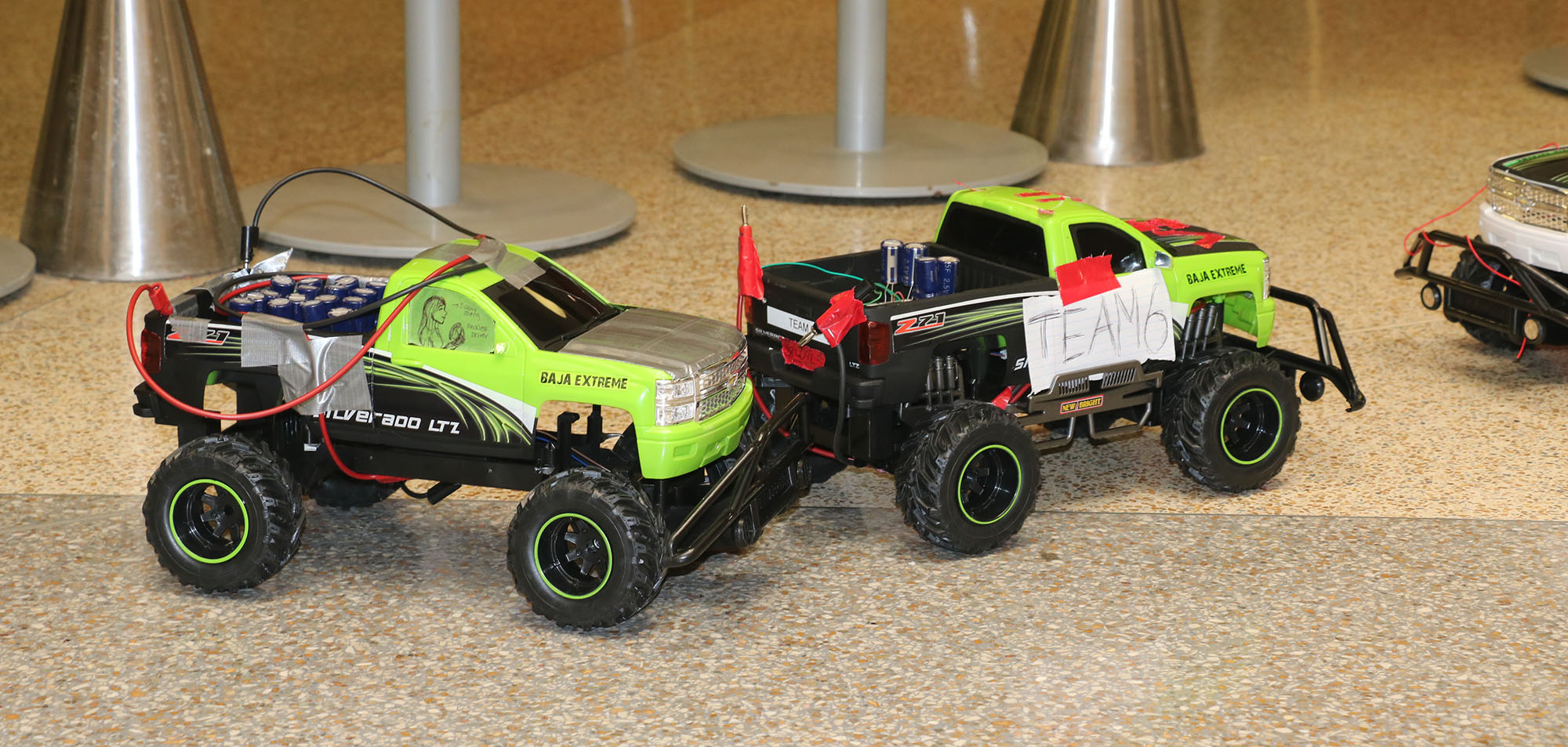 2 cars from the powerup teams
