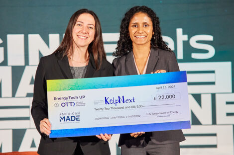 Two UG students win national energy prize with their plan for artificial kelp forests